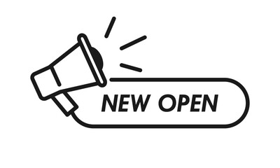 new open design logo template illustration