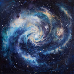 spiral galaxy in space