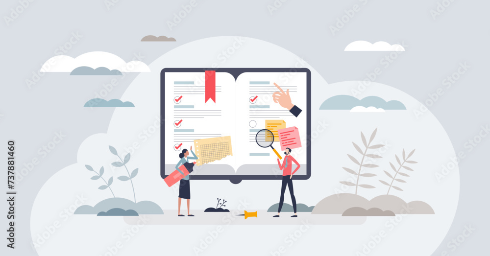 Poster bullet journaling as effective time management system tiny person concept. productive daily tasks an
