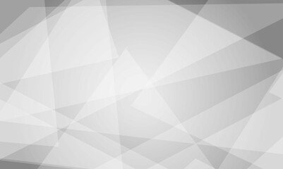 Fototapeta premium Abstract white and gray geometric overlay layer background on bright space with geometric decoration concept. Minimal futuristic element concept for poster, brochure, banner, wallpaper, cover, flyer.