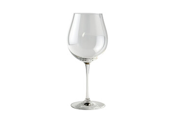 Glass with a Minimalist Touch On Transparent Background.