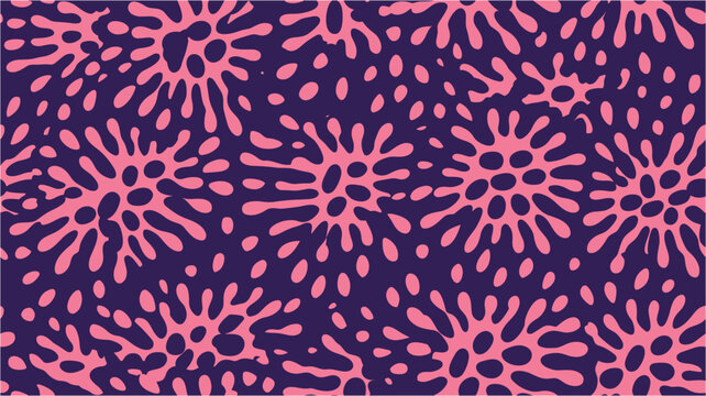 Cartoon style. Seamless floral pattern consists of tracery elements. Seamless pattern with flowers. For design, wallpaper, invitation, fabric, textile, decor. Vector seamless pattern.
