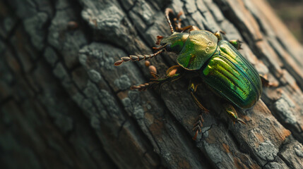 Green bug. Cetonia aurata