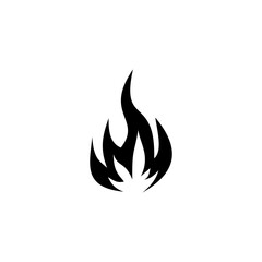 Fire icon isolated on transparent background