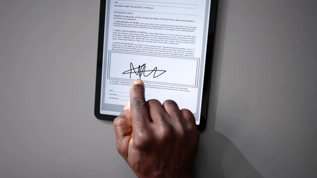 Digital Signature On Contract Document Online