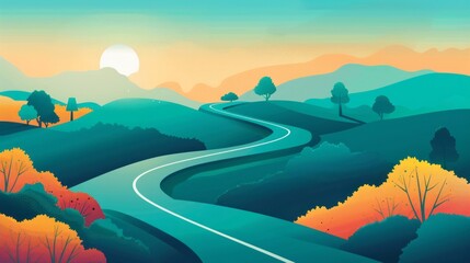 Equal Opportunity Roadmap: An illustration of a roadmap with different paths leading to success, signifying equal opportunities for all individuals to achieve their goals.

