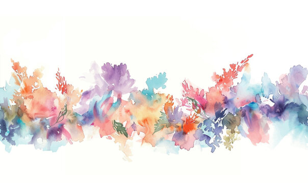abstract colorful watercolor background with splashes