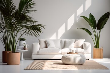 Contemporary Home Interior with Elegant Furnishings and Sunlight