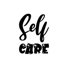 self care black letter quote