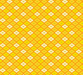 有職文様_花菱_蜜柑