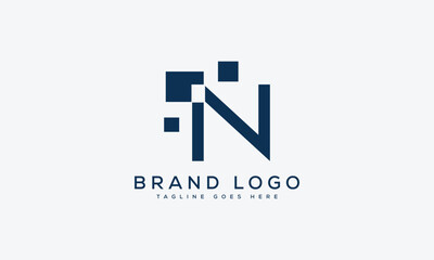 letter n logo design vector template design for brand.
