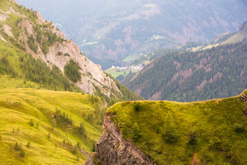 Majestic Dolomite mountains, Italy, in summer