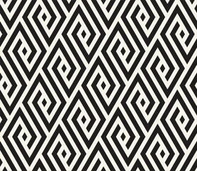 Vector seamless pattern. Repeating geometric elements. Stylish monochrome background design.