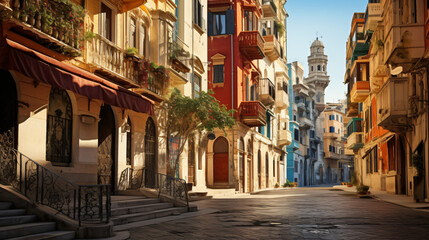 Old downtown in Genova