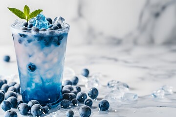 blue blueberry drink fruit juice smoothie cold summer beverage