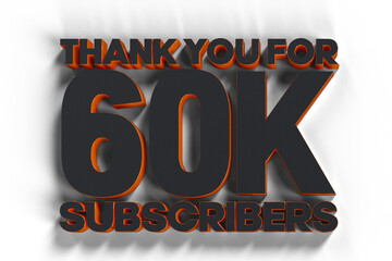 60k Subscriber Celebration PNG transparent background