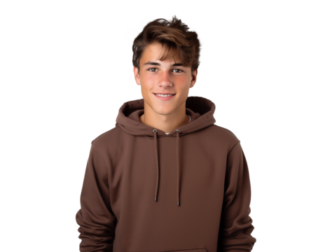 friendly teenager boy with casual attire, young guy portrait