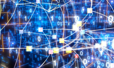 Software, web development, programming concept. Abstract Programming