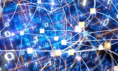 Software, web development, programming concept. Abstract Programming