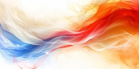 The American Flag Cast Across a Cosmic Nebula, Symbolizing a Nations Ideals Woven into the Fabric of the Universe, Generative AI