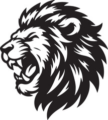 Best Lion Head vector, Silhouette, illustration. 