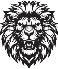 Best Lion Head vector, Silhouette, illustration. 