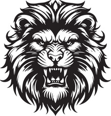 Best Lion Head vector, Silhouette, illustration. 