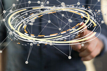 conference Digital Network and data concept 3d