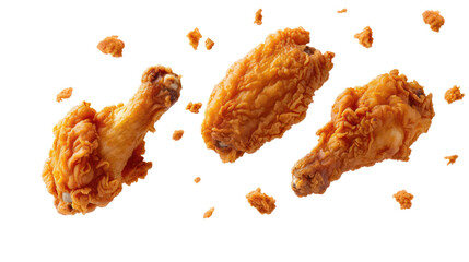 fried chicken on the transparent background
