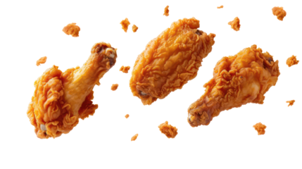 fried chicken on the transparent background