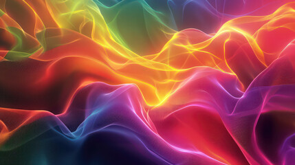 Obraz premium 3D colorful wave background