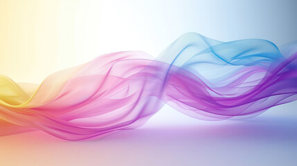 3D colorful wave background