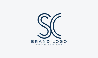 letter CS logo design vector template design for brand.