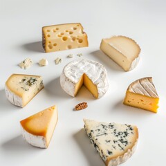 Delicious slices of healthy cheese
