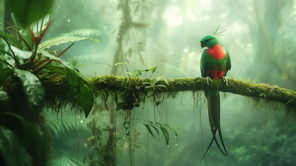 The ethereal beauty of a Resplendent Quetzal