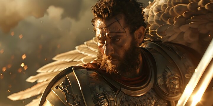 King David ready for battle embodying Christian faith and Old Testament ideals. Concept Christian Warrior, Old Testament Hero, King David's Faith, Battle-Ready, Biblical Inspiration