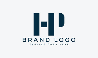 letter HP logo design vector template design for brand.