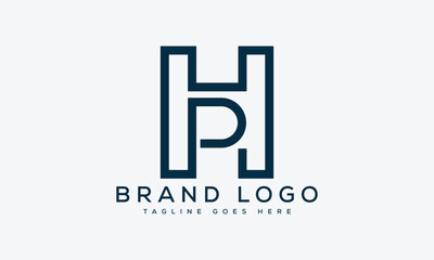 letter HP logo design vector template design for brand.