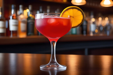 Close-up of Wine Glass on Table
