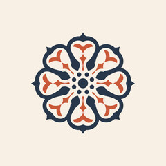 ornamental floral pattern design Arabic seamless pattern Moroccan mandala style monoline Asian Arabian style pattern vector pack design v6