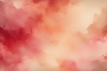 Fototapeta premium light bordeau abstract watercolor pattern paper beige color art background for design dirty grungy