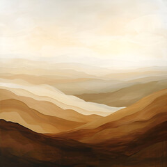 Abstract natural background in light brown and beige colors. The texture of strokes and drips of...