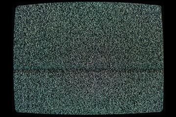TV srceen displaying static noise