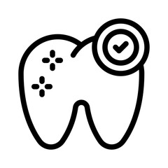 dentist line icon