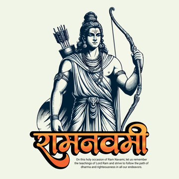 Shri Ram Navami Happy Ram Navami Social media Post template banner