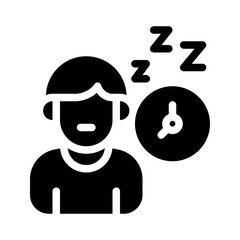 sleeping glyph icon