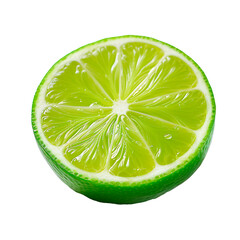 a lime cut in half