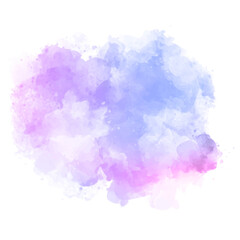 Fototapeta premium Hand painted pink and purple watercolour splatter design