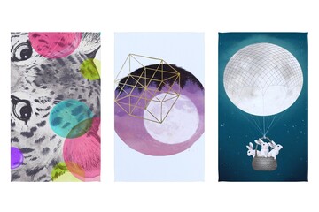 
decorative rug for the interior isolated on white background, home decor, 3D illustration, cg render
