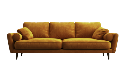 a couch with pillows on it